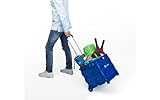 ✅ LEICHT ÖFFNEN & FALTEN: Der Rollwagen ist klappbar und mit wenigen Handgriffen auf- oder zusammengeklappt. Der Shopping Trolley besteht aus einem robusten Gehäuse, denn er wird aus hochwertigem Polypropylen und rostbeständigem Aluminium gefertigt. Das sorgt für Langlebigkeit.