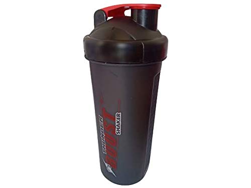 Trueware Thunder Boost Shaker for Gym, Fitness and Outdoor Activities, with SS Blender, BPA and DEHP-Free (700ml) (Black)