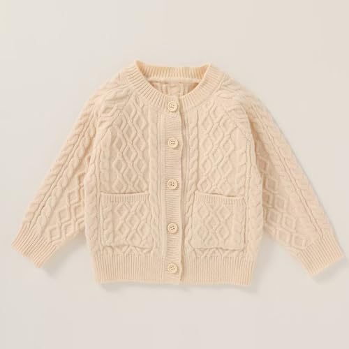 Girls Cardigan Sweater Button Down Lightweight Cotton Knit Casual Coat Solid Color Tops Outerwear Clothes with Pocket2