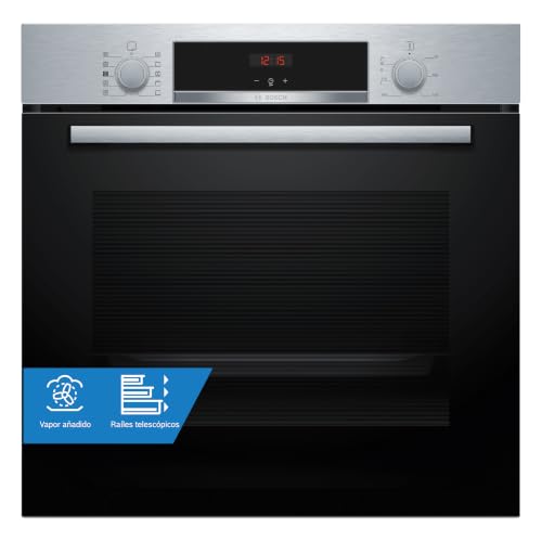 Bosch, Horno Multifunción con Vapor añadido, Serie 4, Acero, HQA514ES3