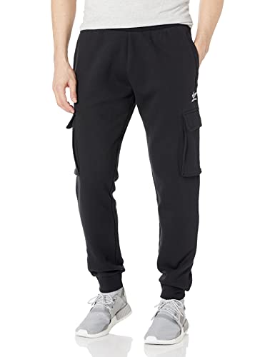 adidas Originals Men's Adicolor Essentials Trefoil Cargo Pants, Black, Medium