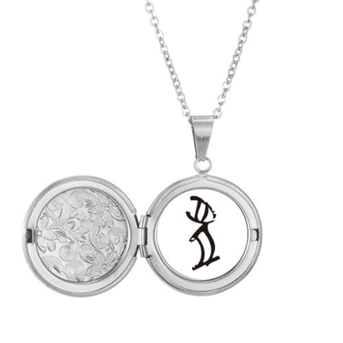 中国の十二宮ウサギ骨銘 フォトネックレスはペンダントアクセサリーを開くことができます