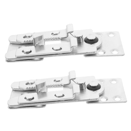 DOITOOL 2 Piezas Conector De Muebles Conectores Seccionales Para Muebles Soportes De Conexión Del Sofá Hebillas De Sofá Conectores Seccionales De Sofá Conector De Sofá Modular Silver Metal