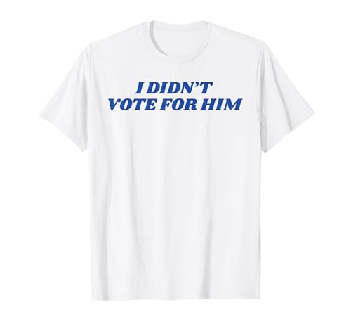 Dont Blame Me Cool Funny Viral USA Election Trends Unisex-Adults White Classic Crew Neck Short Sleeve T-Shirt Small