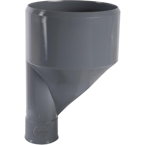 Raccord PVC gris excentré réduit - Mâle/femelle Diamètre 80-40 mm - Girpi