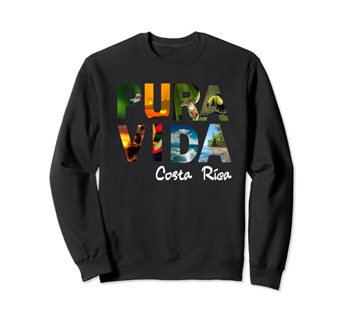 Pura Vida Costa Rica Hombres Mujeres Niños Amigo Regalo Recuerdo Sudadera