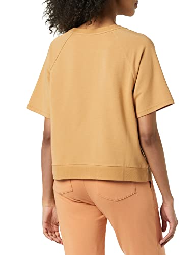 Image of Daily Ritual Women's Terry Cotton and Modal Cropped Crewneck Short Sleeve Sweatshirt