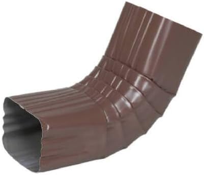 Home Products 2526419 Gutter Front Elbow, Two-by-Three, Brown