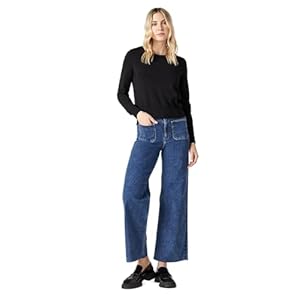 Mavi Women’s Paloma Marine High Rise Wide Leg Jeans