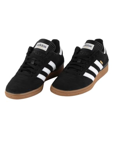 Image of adidas Busenitz Pro Mens Shoes, Black /Running White /Metallic Gold, 10