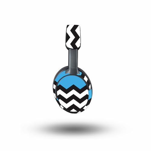 Image of MightySkins Skin Compatible with Bose QuietComfort Ultra - Baby Blue Chevron | Protective, Durable, and Unique Vinyl Decal wrap Cover | Easy to Apply