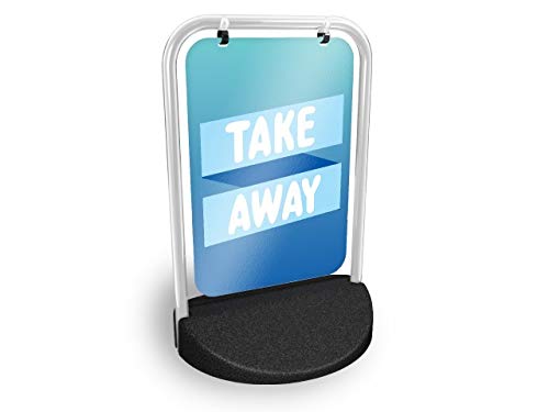 Takeaway Eco Swinger Pavement Sign MEGA Listing Outdoor Street Advertising Display…