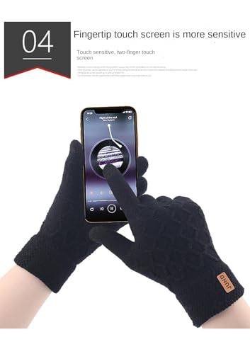 Guantes de pantalla táctil con forro térmico suave 8