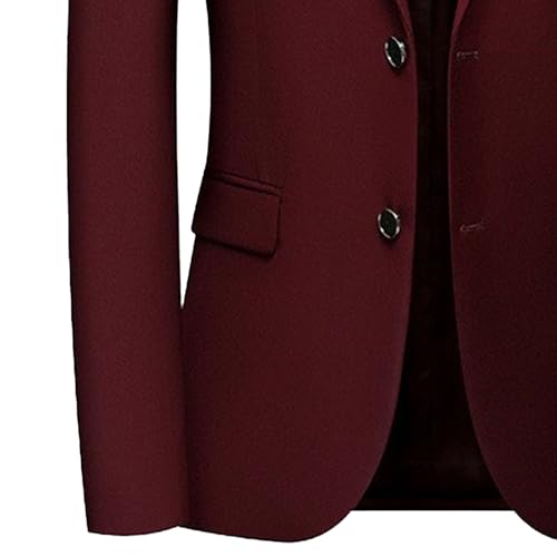 Mens Blazer Jacket Wedding Blazer Solid Color Business Suit Jacket Slim Fit Casual One Button Sport Coats3