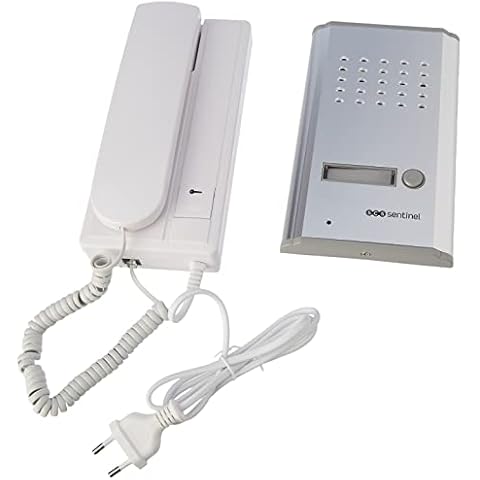 SCS SEN4137091 Metallic Door Phone Kit Mounted in Brackets 2 Wires Included Cover