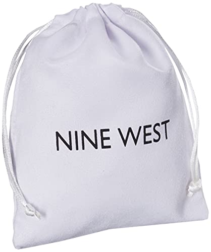 Nine West Women's Jet Oval Drop Earrings Silver Tone3