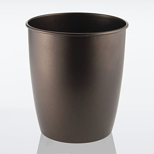 Mdesign 2013MDBA Small Steel Round Trash Can Bucket - 1.5 Gallon Wastebasket thumb #5