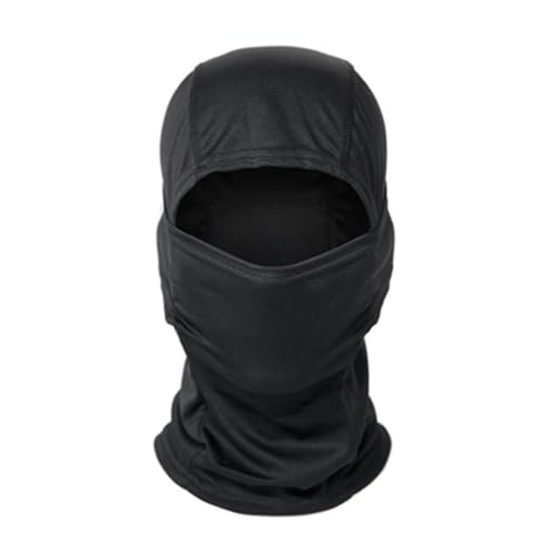 Universo Genial Balaclava Térmica Ninja Premium, Preto, Tamanho Único, 88% Poliéster 12% Elastano, para Camping, Moto, Trekking, Todas as Estações