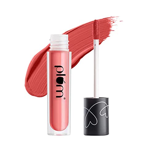 Plum Matte In Heaven Liquid Lipstick Non Drying Smudge Proof 100% Vegan & Cruelty Free Lychee licious 121 (4.50 ml (Pack of 1)) (Lychee Licious 121 (Pink Nude))