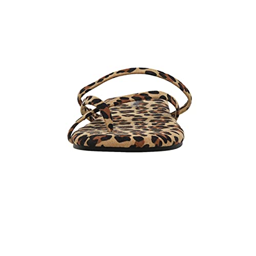 Cushionaire Women's Celina Flip Flop Sandal With Memory Foam, Leopard 8 #TOP1