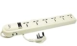 220V-250V Power Strip Surge Protector with 2-USB Ports and 6 Universal Outlets AC 13A 3250 Watts Heavy Duty UK (Type G) Cord, UK Plug/China(Type G), CE Certified, WPSUSB-UK