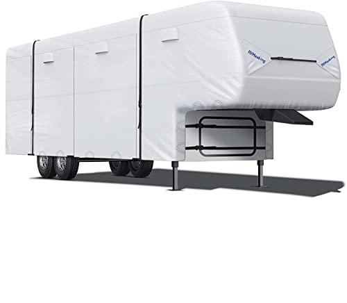 KING BIRD Upgraded 5th Wheel RV Cover – Heavy-Duty Weather Protection For Your Camper