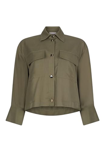Liu Jo Mujer Camisa Manga Larga Lyocell WA6265T414A, Verde, 42