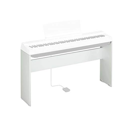 Yamaha L-125WH, Supporto per Pianoforte Digitale Yamaha P-125, Design Compatto e Resistente in legno, Bianco