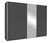 Schrank mit 3 Ablageböden, 3 Kleiderstangen, Hochwertige Metallbeschläge