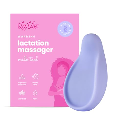 Image of LaVie Warming Lactation Massager 3-in-1 Adjustable Heat + Vibration for Breastfeeding, Nursing, Pumping, Essential Support for Improved Milk Flow