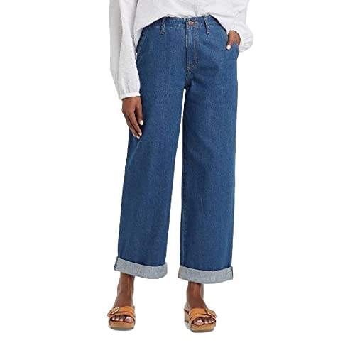 Universal Thread Women's High-Rise Relaxed Straight Jeans Dark Wash 2/26R,