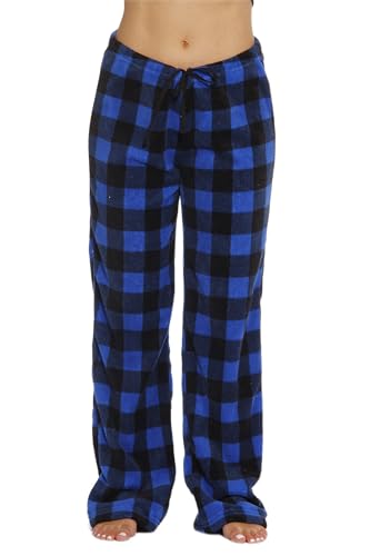 Just Love Women Plush Pajama Pants Buffalo Plaid