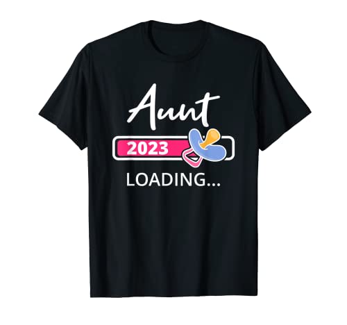 Tía 2023 Cargando nueva tía para ser ascendida a tía Camiseta