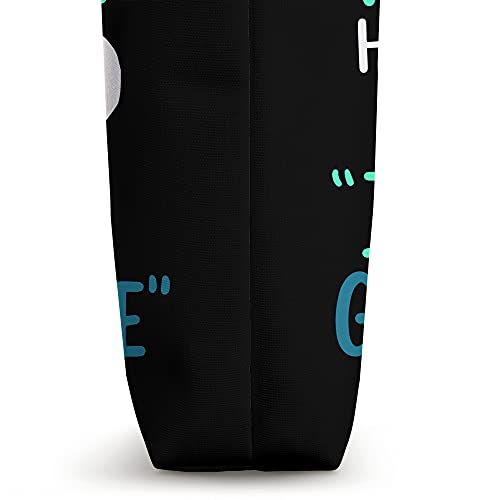 Bolso tote para concienciación sobre el cáncer cervical, con cinta blanca y turquesa, para personas que luchan contra el cáncer y la quimioterapia miniatura 3
