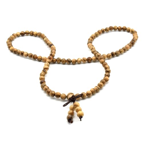 Image of Zen Dear Unisex Natural Vietnam Agarwood Bead Buddhist Prayer Beads Japa Mala Necklace Bracelet Bead