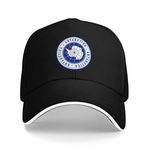 Casquette broderie Antarctique noire de haute qualité à design polaire