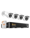 Anlapus H.265+ Kit Videorveglianza Esterna 2MP FHD 1080P, DVR 8CH 500GB, Rilevamento IA Pe...
