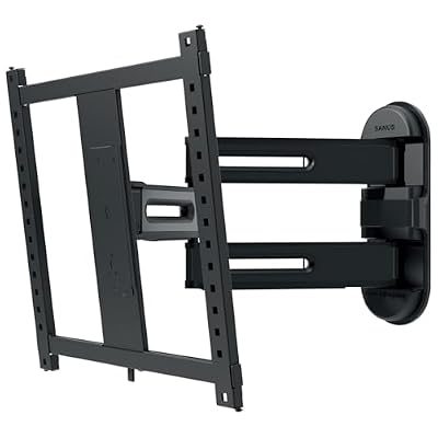 SANUS Full Motion TV Wall Mount for 32-90 Inch TVs, Universal Articulating Wall Bracket with Swivel, Tilt & Extension, Heavy Duty Steel (Elite Advanced Full-Motion 4D 32"-65")