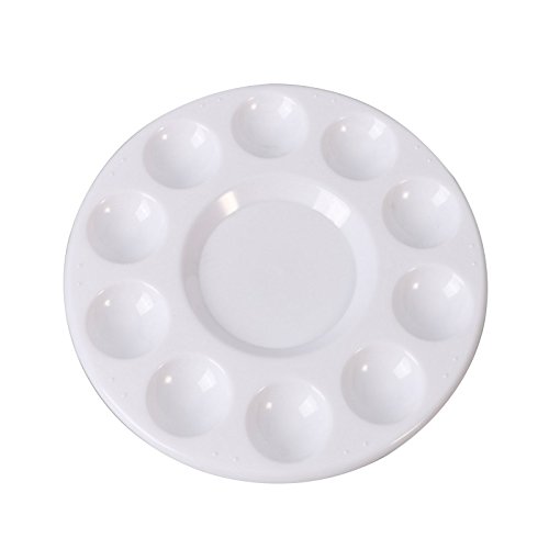 Generic Watercolor Oil Paint Painting Tray Mixing Palette Plastic 10