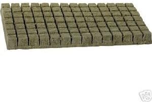 Grodan Rockwool Cubes (1.5 Inches) 98 Per Sheet - Case of 30 Sheets