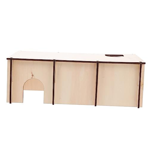 GANAZONO 1個 ハムスターハウス hamster ハムスター 小さい ハムスターの寝具 ハムスターシェルター ハムスターケージ大 屋内で 家 ハムスターの木の巣 ハムスターの寝る場所 木製