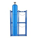 Generic 40L Oxygen Cylinder Storage Rack with Protective Chain Metal Gas Cylinder Fixing Bracket for Factories Schools & Hospitals