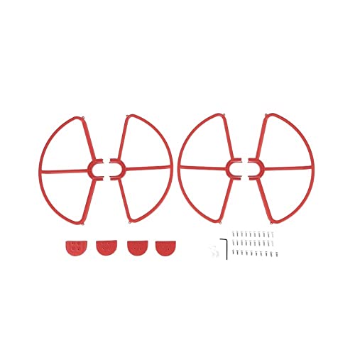 Para DJI Phantom 3 Phantom 2 Drone 4 piezas Protector de hélice de liberación rápida para DJI Phantom 3 Phantom 2 Drone Blade Bumper Props Wing Protective Spare Parts Drone Accesorios (Color: Rosso)