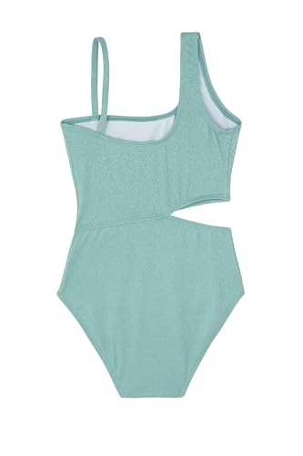 Image of Gottex Kids Sparkles Side Cutout One Piece Swimsuit Chlorine Fade Resistant and Built-in UPF UV 50+ Protection