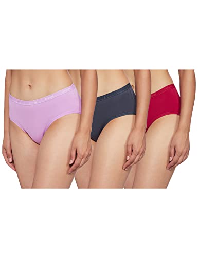 Image of Amante Solid Cotton Low Rise Hipster Panty Pack(Pack of 3)