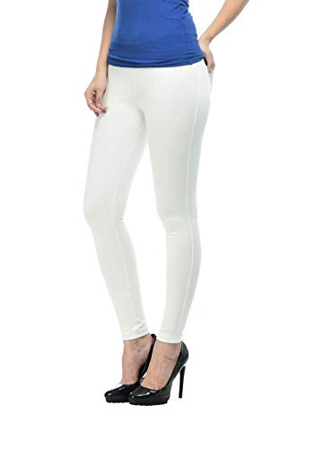 Image of Frenchtrendz Women's Skinny Fit Mid Rise Stretchable Cotton Spandex Jegging Pull On (XS-4XL)