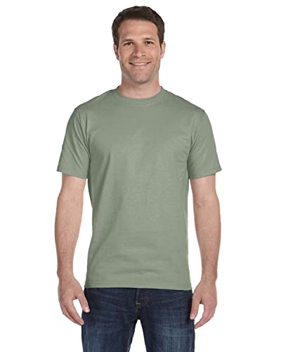 Hanes Unisex ComfortSoft® Cotton T-Shirt L Stonewash Green