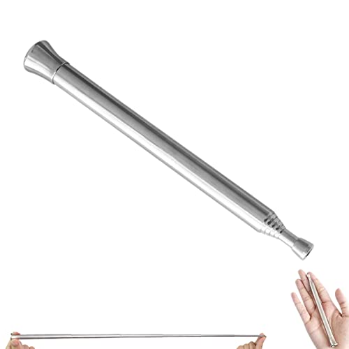 Soufflet de Poche Tube de Feu Poche en Acier Inoxyable Télescopique Feu de Camp Outil pour Camping Voyage Survie Extérieur Cheminée