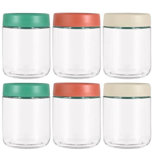 Hoa Kinh 16oz 6Pack Glass Food Storage Jars with Lids,