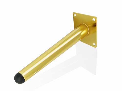Patas doradas para muebles: cree un salón moderno con este set de 20 cm 6